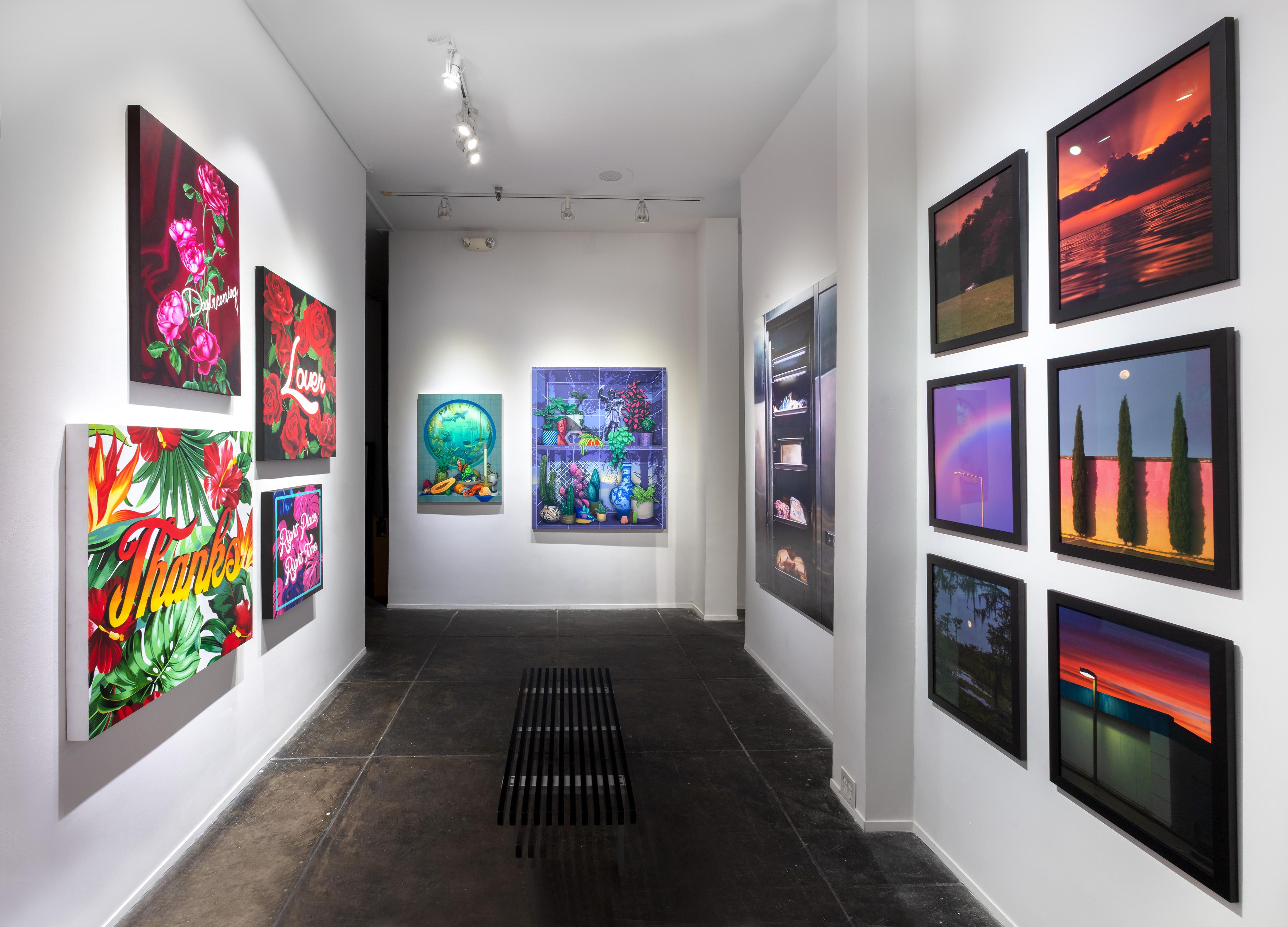 Diana Georgie est connue pour ses Making Works basés sur des textes qui se situent généralement dans des décors vibrants et extravagants faisant souvent référence à la culture pop et à l'iconographie contemporaine. Georgie travaille principalement