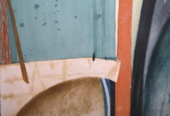 Bridge in Merida II, Abstract Expressionist Etching by Diana Gonzalez Gandolfi