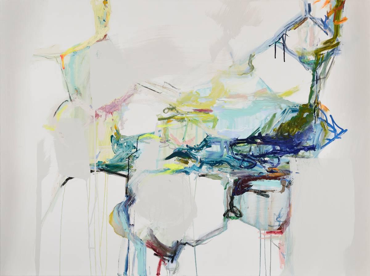 Diana Greenberg Abstract Painting - Water Landscape