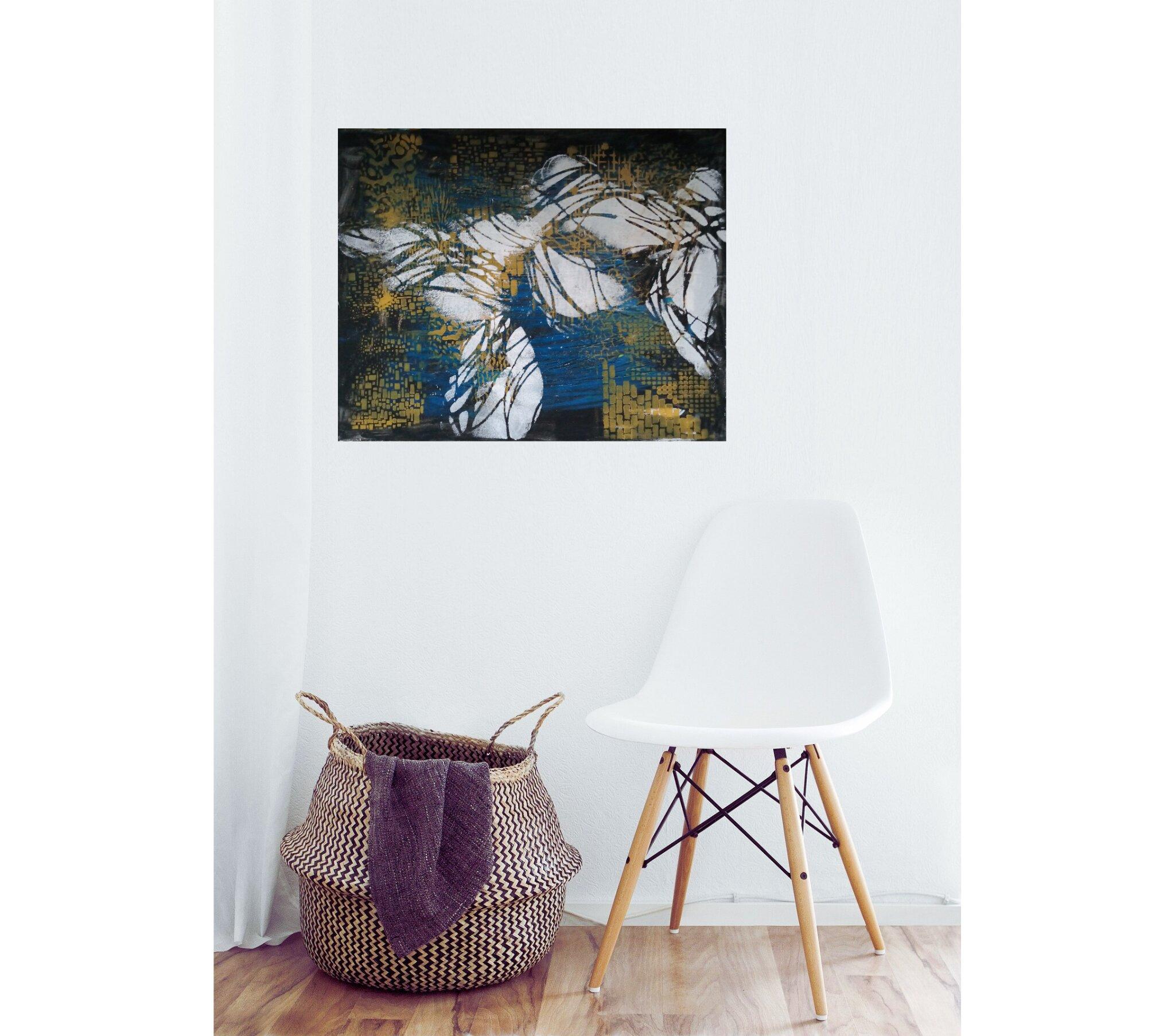 Lisette ou Mouvement 2, peinture, acrylique sur toile - Abstrait Painting par Diana Heit
