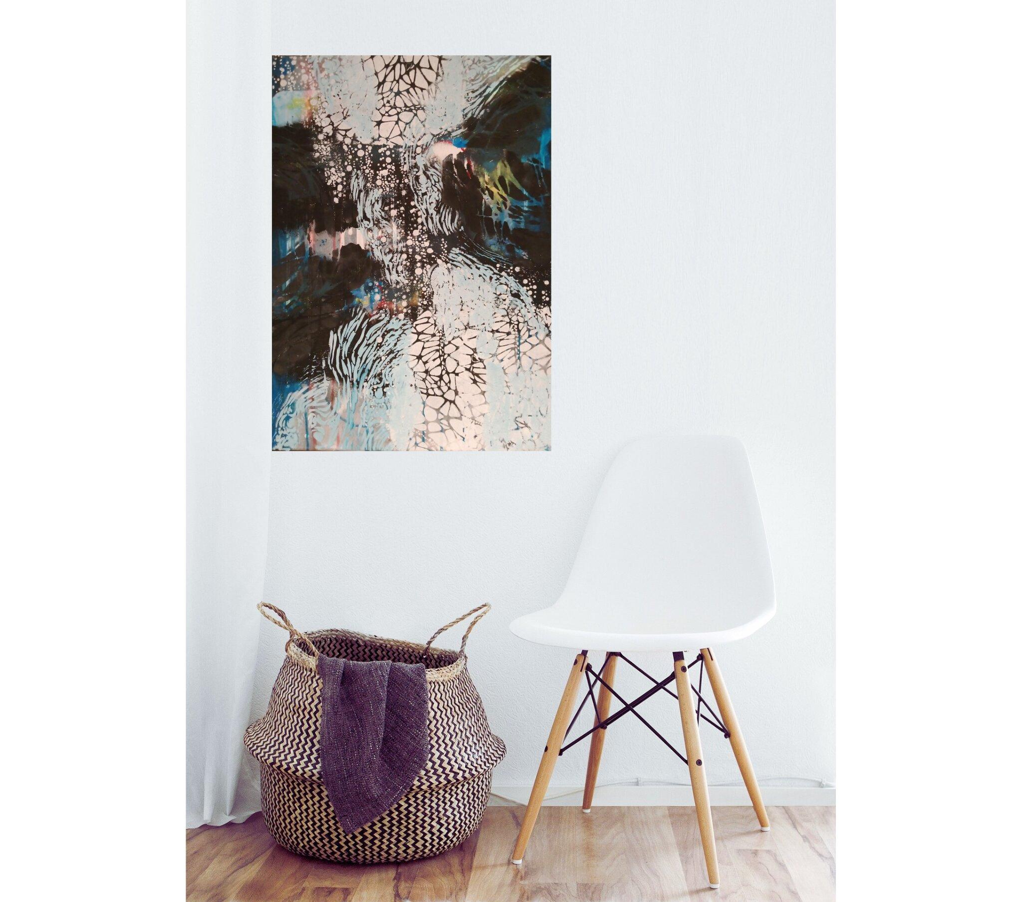 Permeazione Purr, Pittura, Acrilico su tela - Painting di Diana Heit