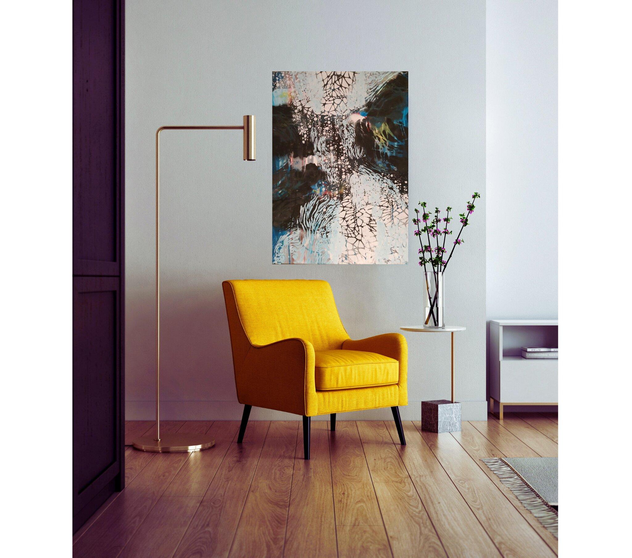 Permeazione Purr, Pittura, Acrilico su tela - Painting Astratto di Diana Heit