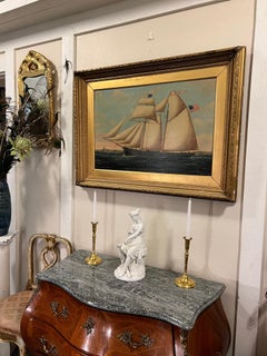 "Diana, Hunting and Moon Goddess" - Antique Biscuit Porcelain Sculpture, 1800s