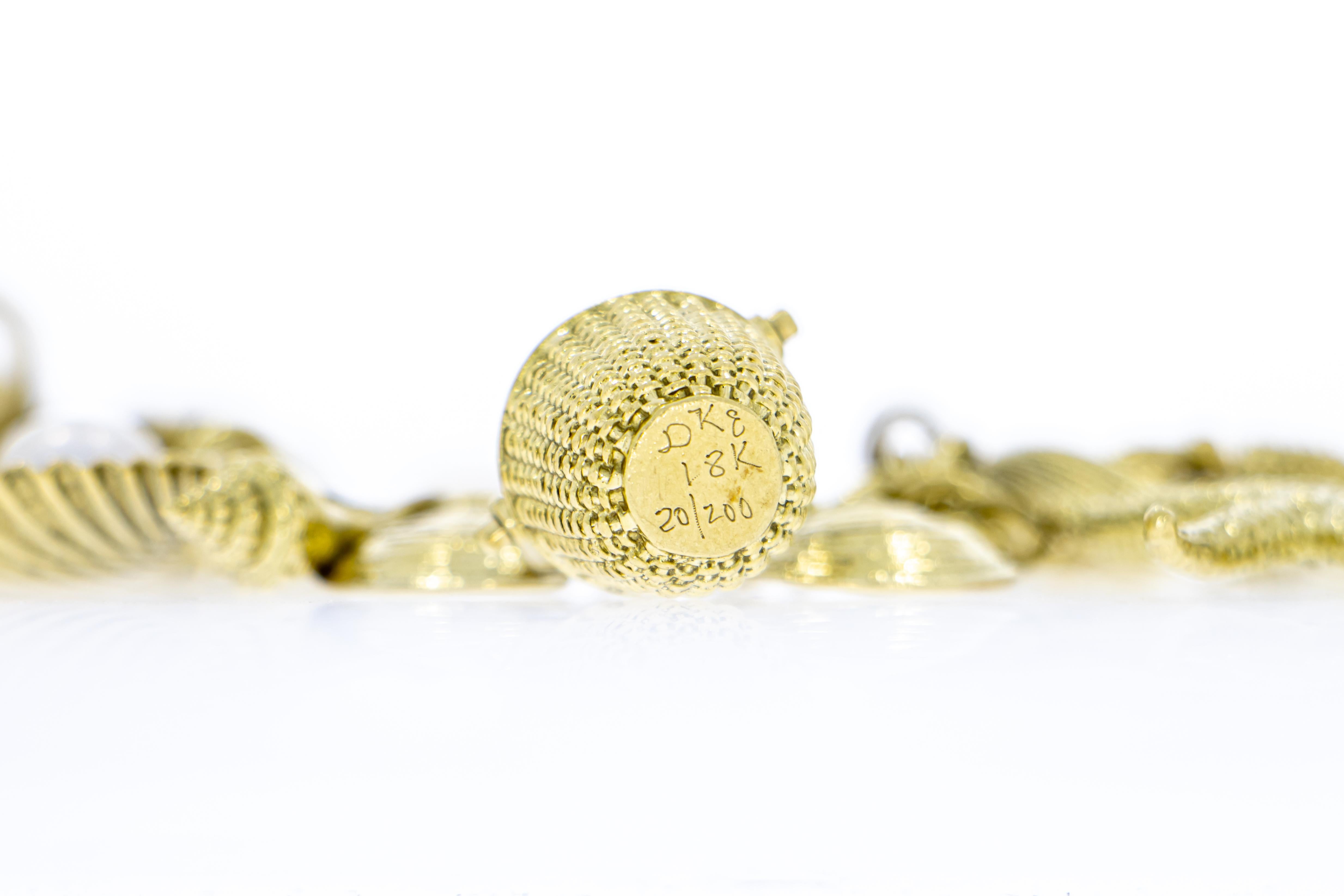 gold charm bracelets for women