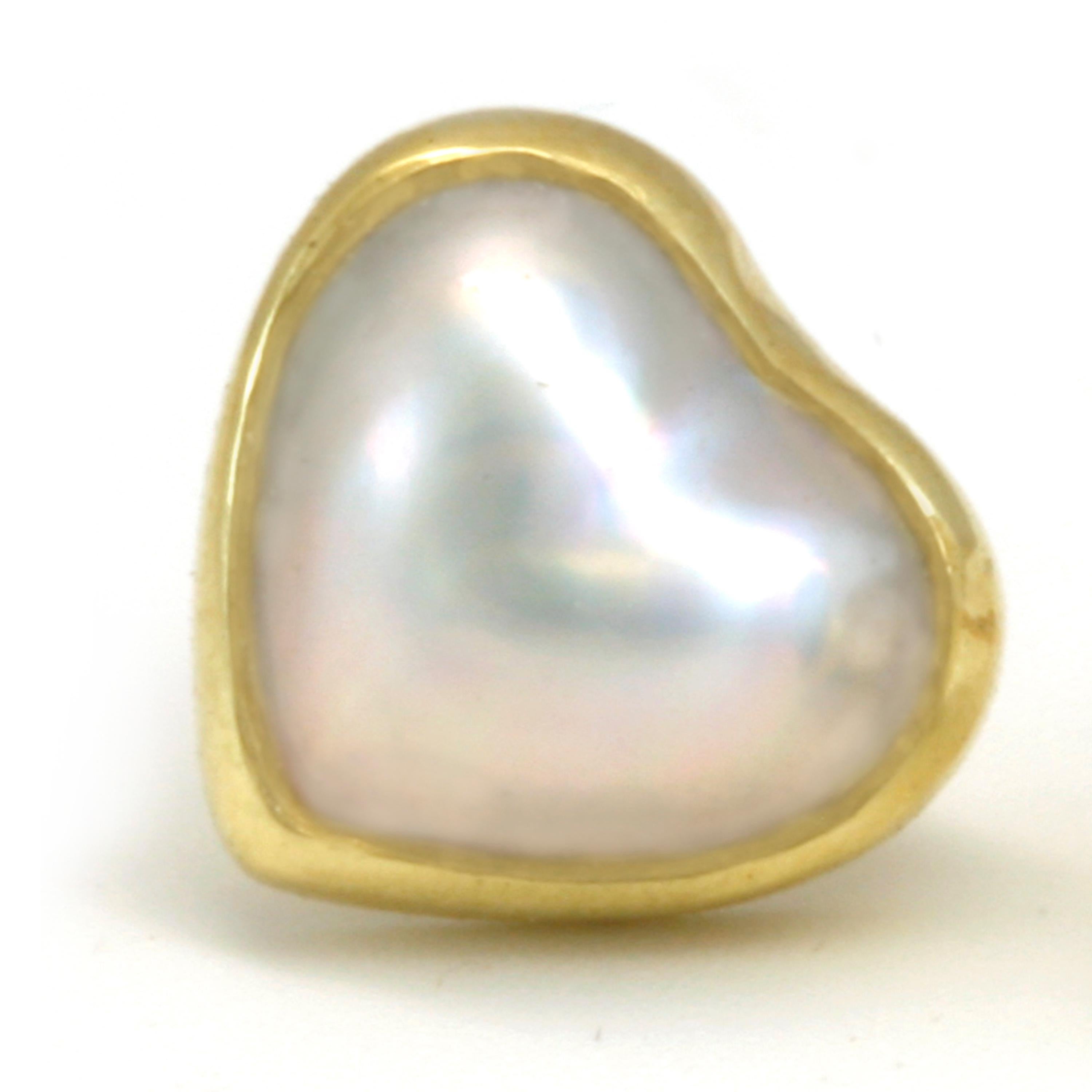 heart shaped pearl earrings