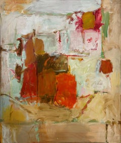 "#10 Big Orange and Turquoise" Diana Kurz, Abstract Expressionist Painting