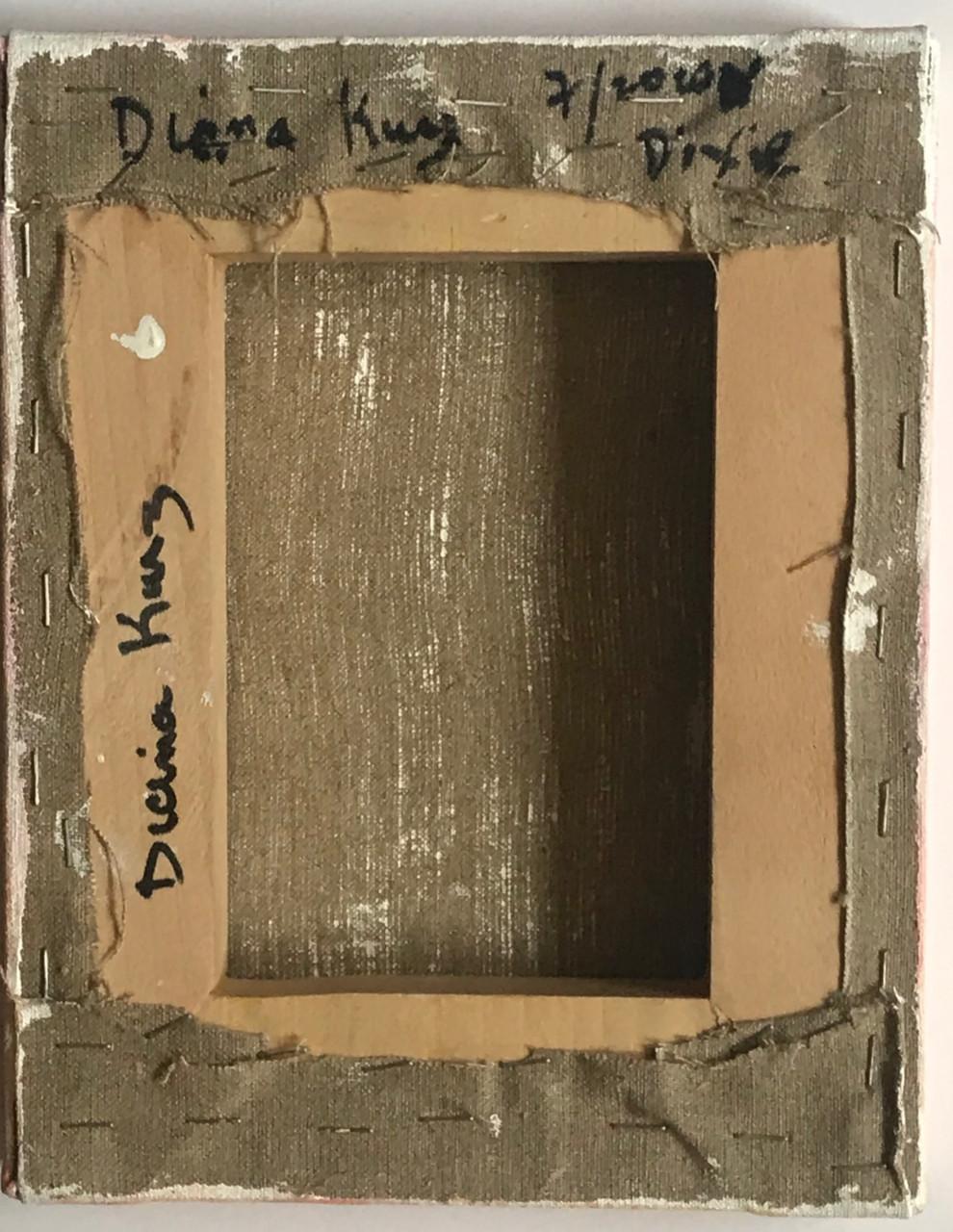 Dix/Dixie pintura única firmada y premiada de un perro mascota por una artista de renombre - Painting Realista de Diana Kurz
