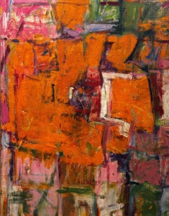 "OP #7" Diana Kurz, 1960-1961 Pittura espressionista astratta dai colori vibranti