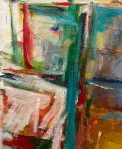 "Red Chair" Diana Kurz, 1962 Figurative Expressionist Painting New York School