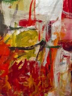 "Summer Joy"  Diana Kurz, circa 1960 Abstract Expressionist Colorist Composition