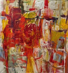 "Summer Joy"  Diana Kurz, circa 1960 Abstract Expressionist Colorist Composition