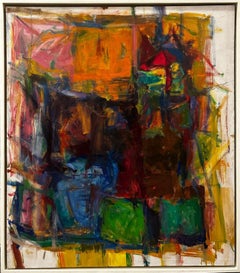 "Thelo #8" Diana Kurz, ca. 1959 Abstraktes expressionistisches Ölgemälde