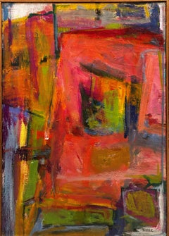 "Window" Diana Kurz, 1961 Hans Hofmann School Abstract Expressionist Painting