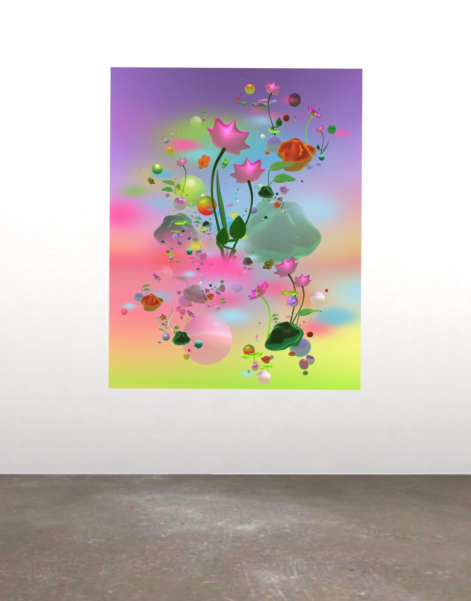 Visualizing imagined organisms, energized in cosmic algal bloom 