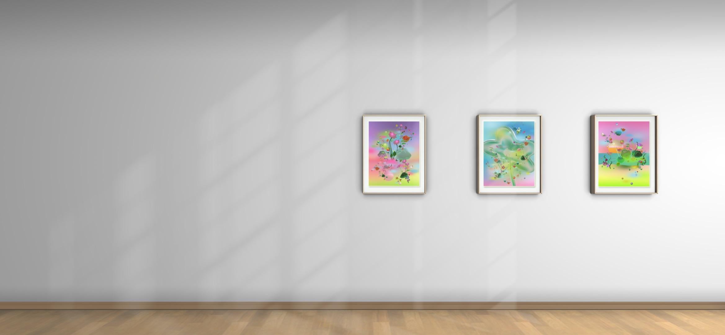 Bloom Formation I, new landscapes digital fine art, limited edition print For Sale 2