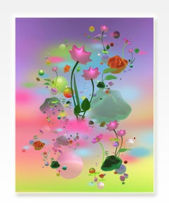 Bloom Formation I, new landscapes digital fine art, limited edition print