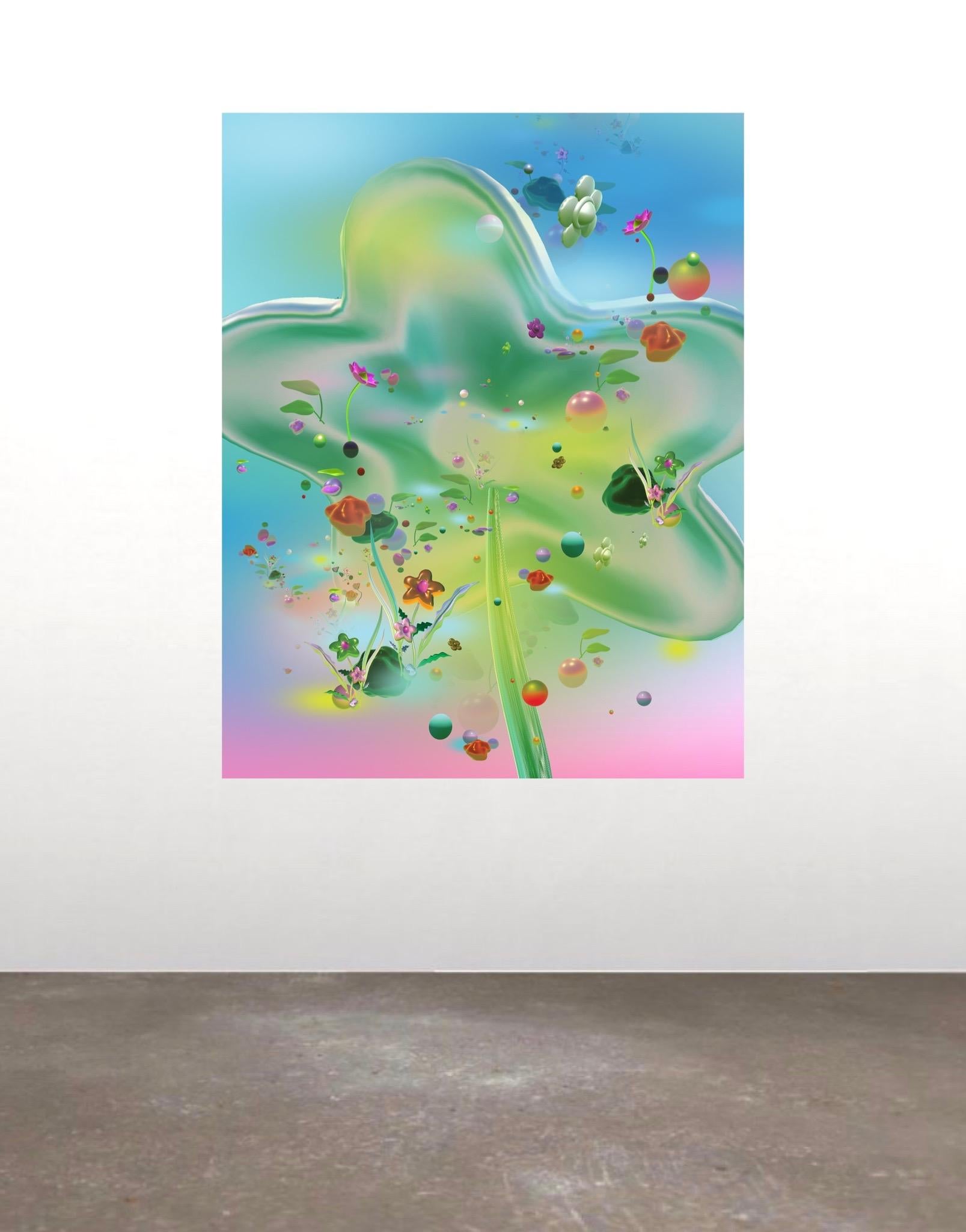 Bloom Formation II, new landscapes digital fine art, limited edition print For Sale 2