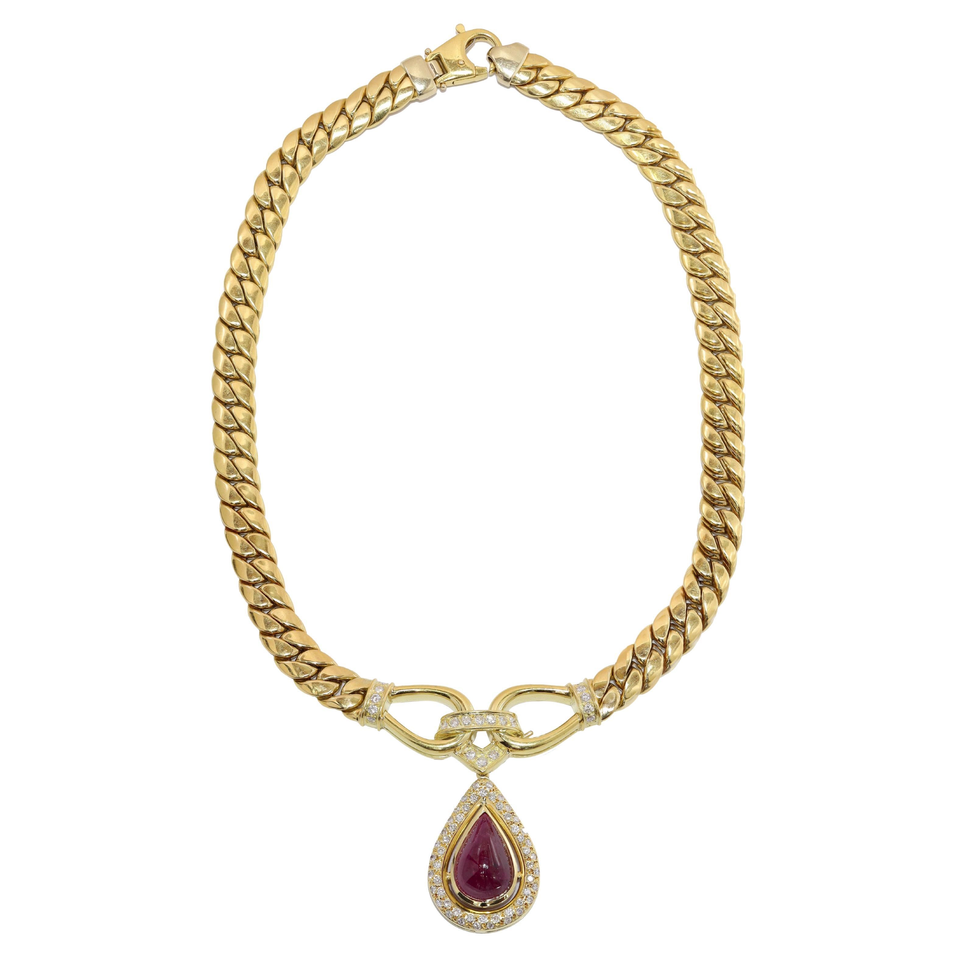 Diana M. 10, 00 CT. Rubino  Collana in vendita