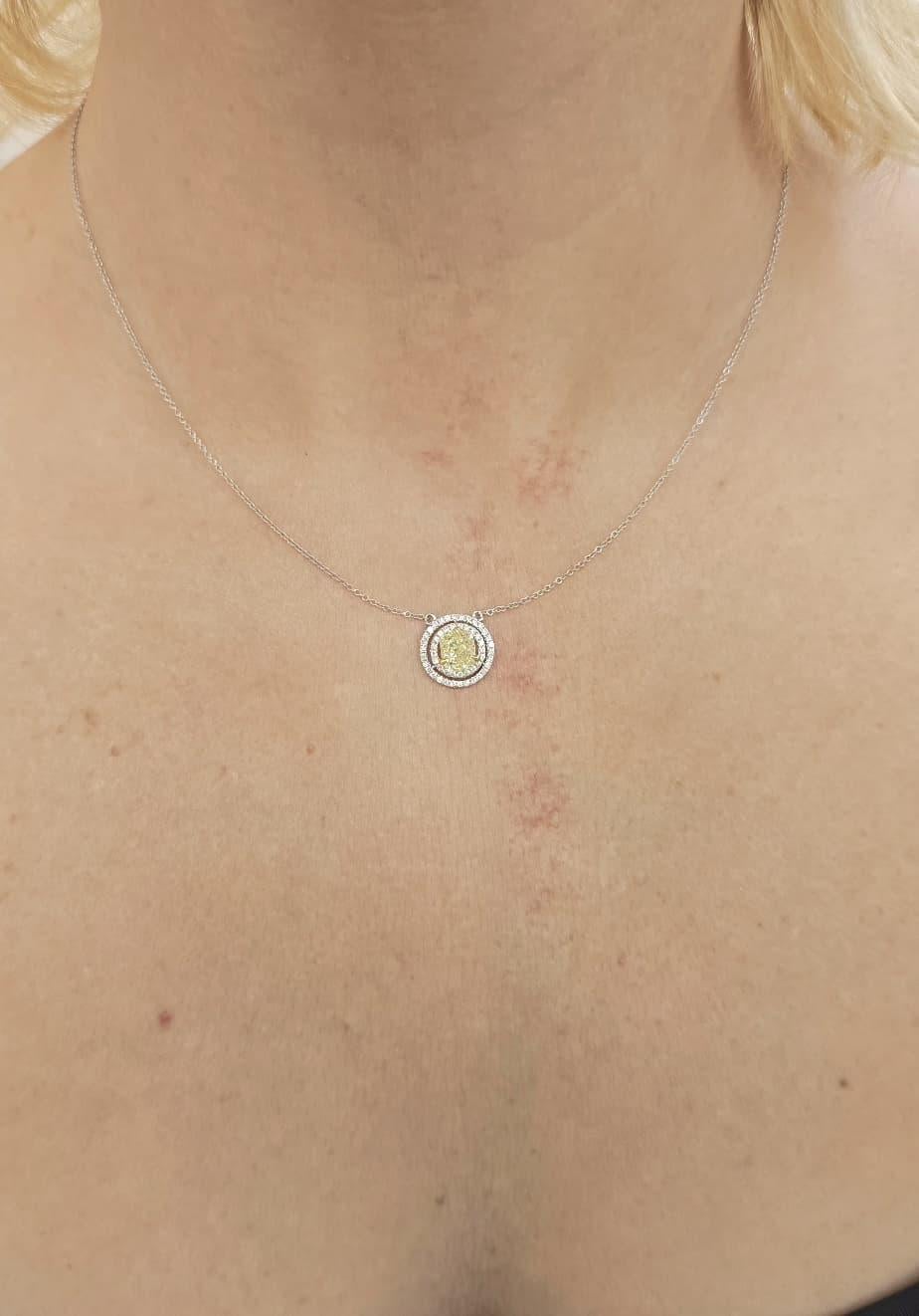 Diamante Diana M 1.39 Ct FLY VS2 18 kt  Colgante Corte cojín en venta