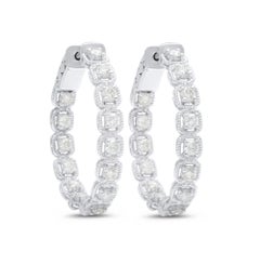 Diana M. 14 kt Weißgold, 1" Ohrringe mit 2,00 Karat tw Diamanten von Diana M.