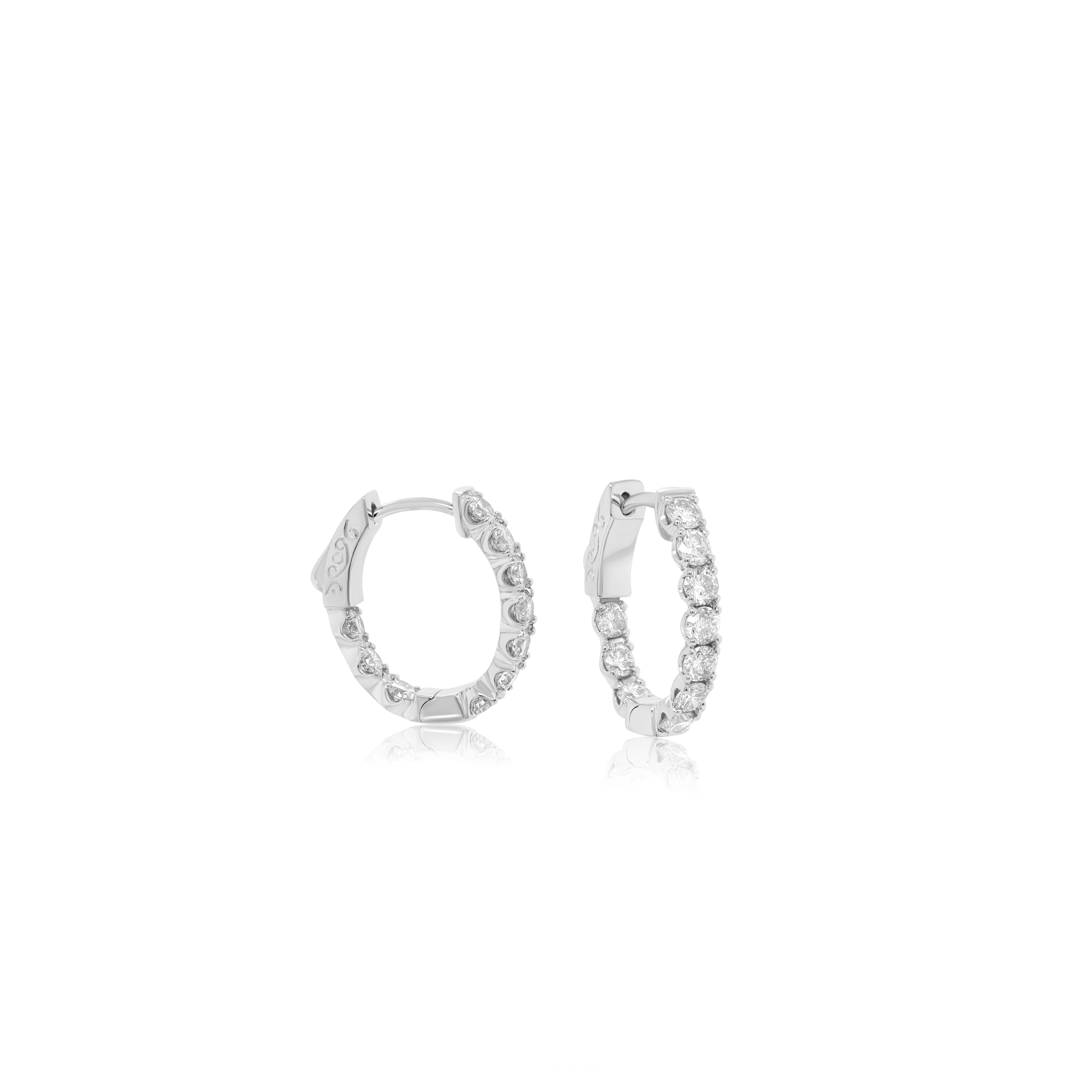 14 kt white gold, .50