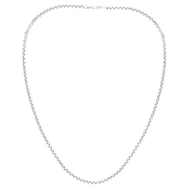 Diana M. 14K Whie Gold Cable Chain
