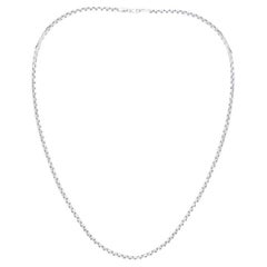 Diana M. 14K Whie Gold Cable Chain