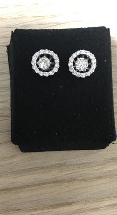 Diana M. 14K White Diamond Stud Earrings