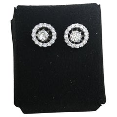Diana M. 14K White Diamond Stud Earrings