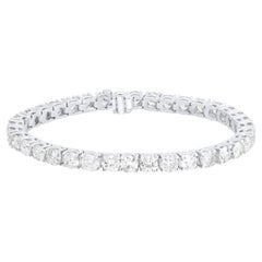 Diana M. Bracciale Tennis in oro bianco 14K con diamanti da 14,35 carati e incastonatura a quattro punte
