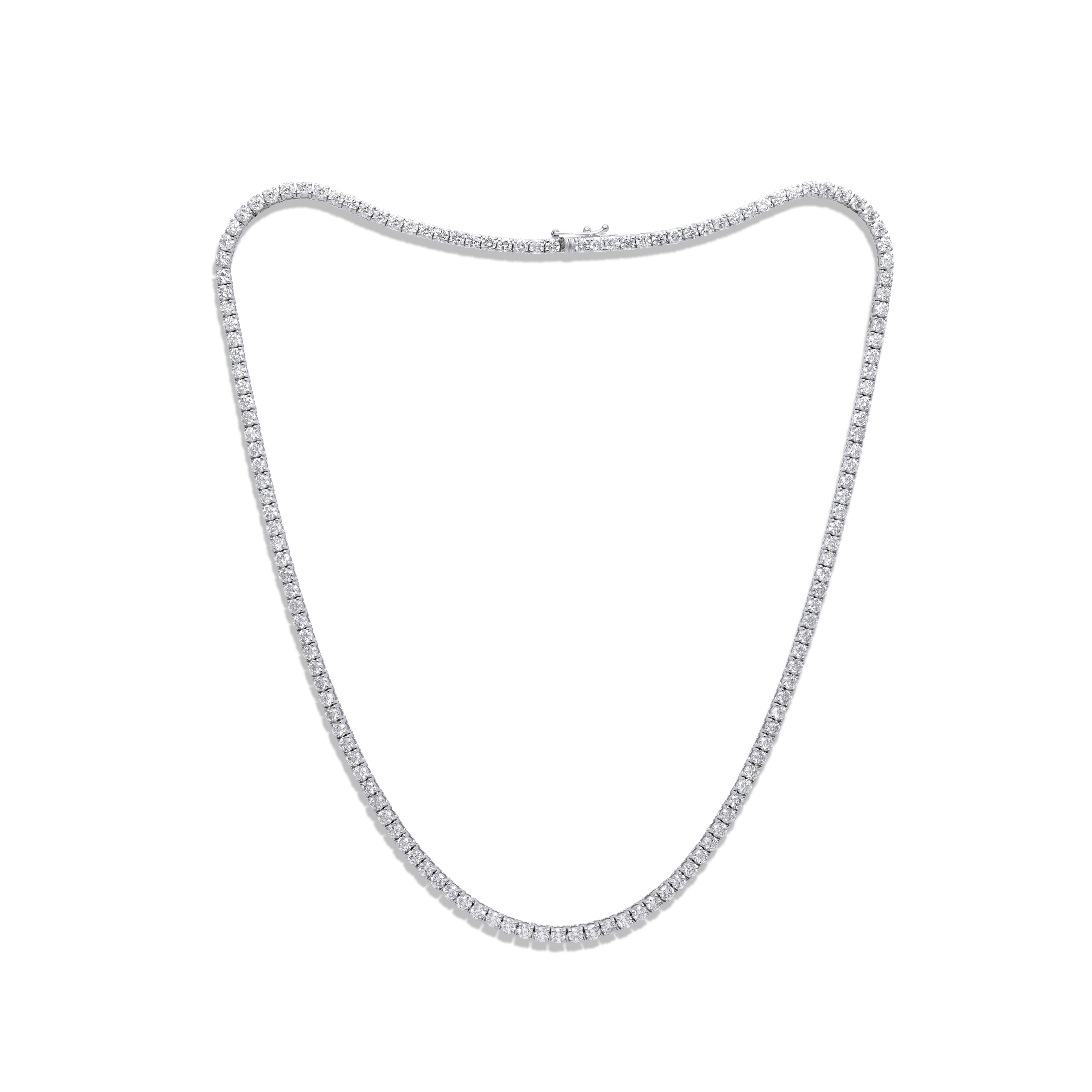 14K White Gold Diamond Straight Line Tennis Necklace Features 13.15Cts of Diamonds, 144St. Diana M. is a leading supplier of top-quality fine jewelry for over 35 years.
Diana M is one-stop shop for all your jewelry shopping, carrying line of diamond