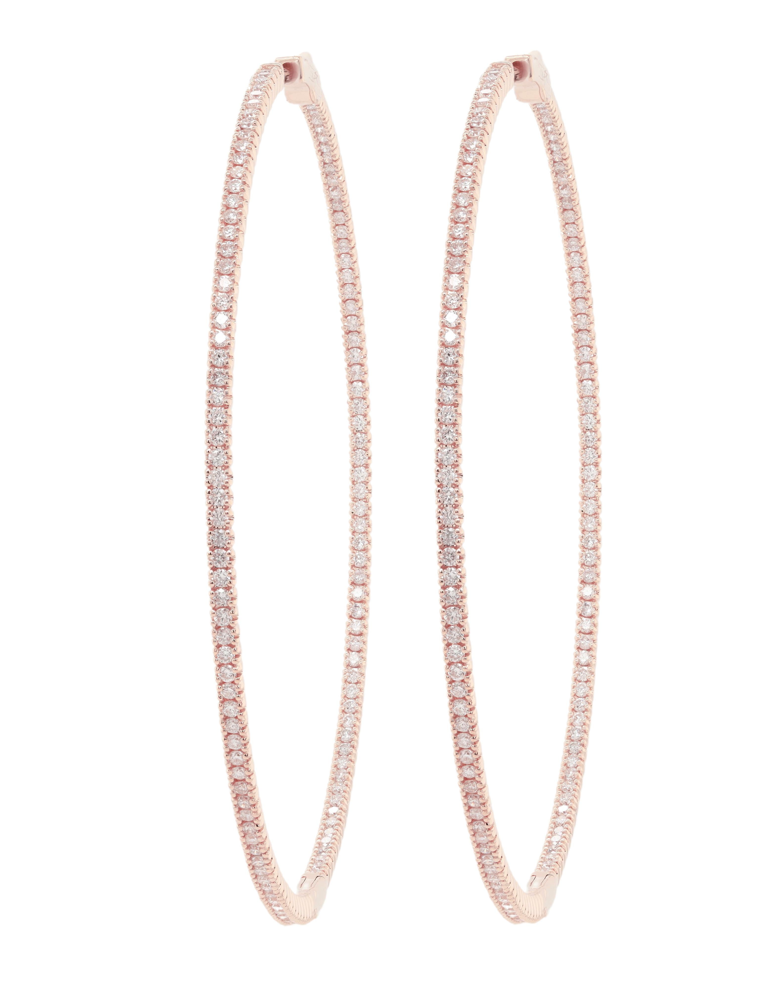 Shaina Crystallized Hoop Earrings | Rhinestone Jewelry