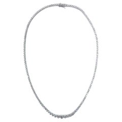 Diana M. Or rose 14 carats  Reviera Tennis Collier de 10,20 carats