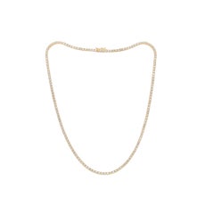 Diana M 14Kt Yellow Gold 6.00 Ct Diamond Tennis Necklace