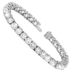 Diana M. Pulsera de tenis con diamantes de 15.00 quilates