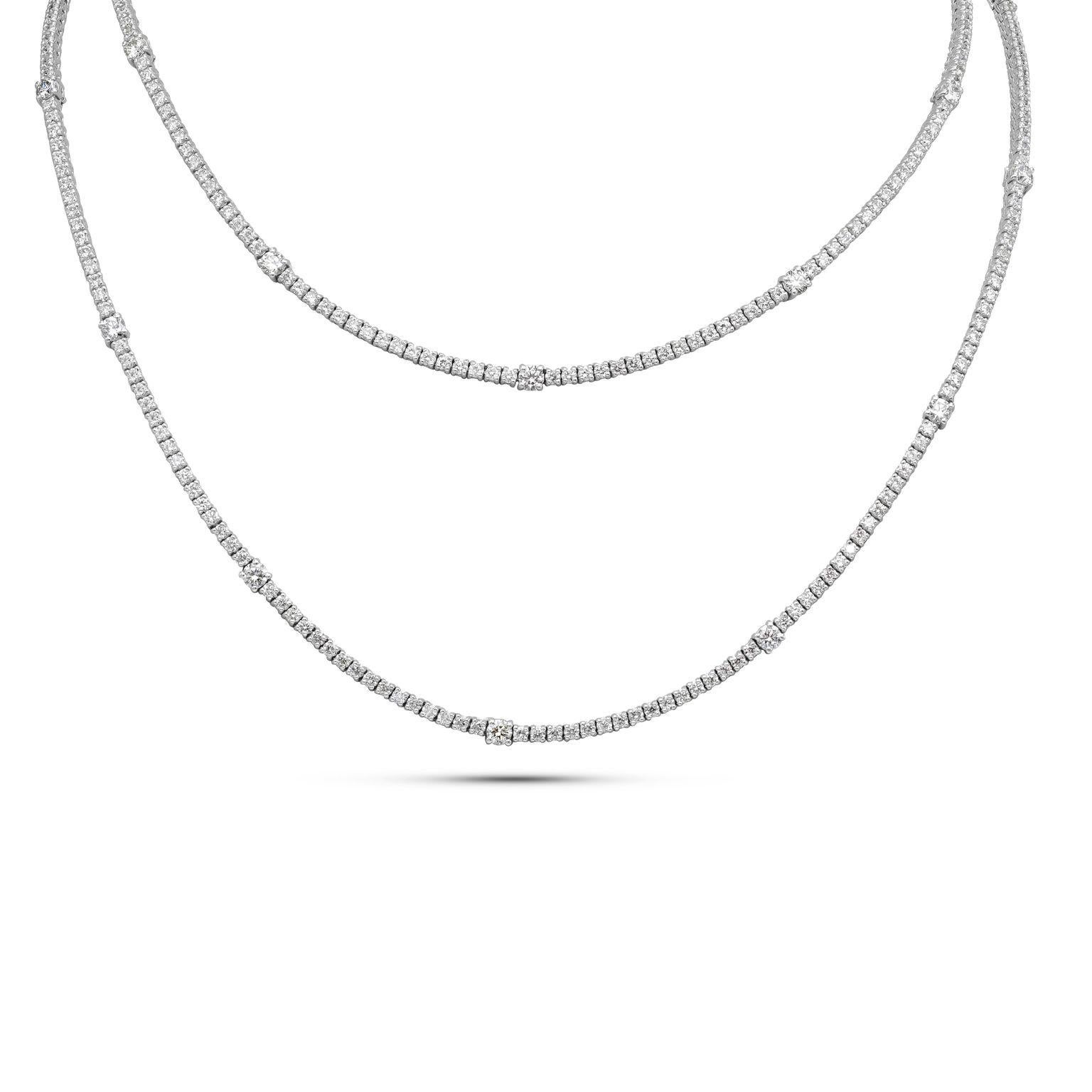 Diana M. 15.63 Ct Diamond Opera Necklace In New Condition For Sale In New York, NY