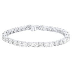 Diana M. 16.00cts Bracciale Tennis FG Colore VS Chiarezza 7.5" lungo