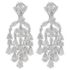 DIANA M. 17.40 Carat Chandelier Cluster Diamond Earrings