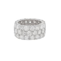 Diana M. 13.00Ct Diamond Three-Row Eternity Band in 18 kt White Gold