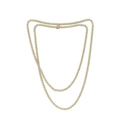 Diana M. 20.37cts 4 prong Diamond 18k Yellow Gold Necklace