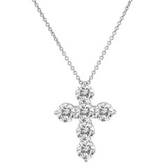 Diana M. 18K 1.50 ct. tw. Diamond Cross Pendant Necklace