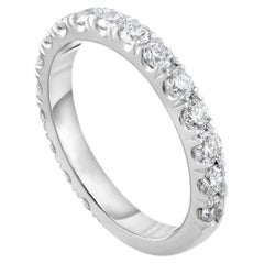 Diana M 18K White Gold 1.80cts Diamond 3/4 Eternity Band