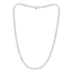 Diana M 18K White Gold 20.20Cts Diamond Tennis Necklace