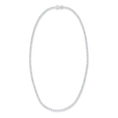 Diana M 18K White Gold 8.00 Ct Diamond Tennis Necklace