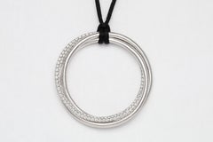 Diana M. 18 Karat Weißgold Diamant-Anhänger