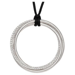 Diana M. 18K White Gold Diamond Pendant