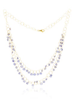 Diana M. 18K Yellow Gold 50 CT. Amethyst Necklace