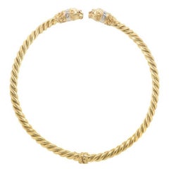 Diana M. Collier ras du cou en or jaune 18 carats