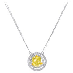 Diana M 1.39 Ct FLY VS2 18 kt Diamond  Pendant