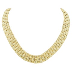 Used  18kt Roberto Coin Necklace Woven Design 